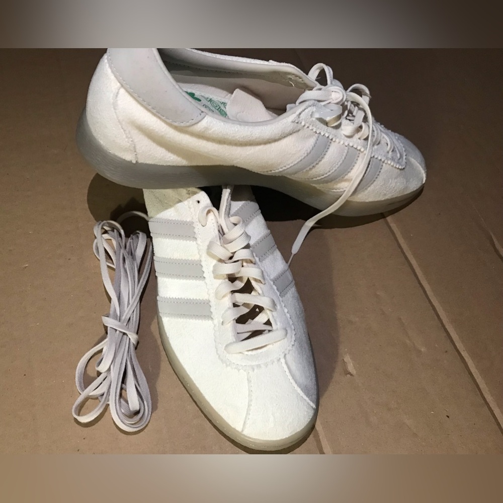 adidas Originals [9.5/11] Tobacco Gruen Suede 'Cream Bliss' Sneakers GX6940 - Picture 2 of 9